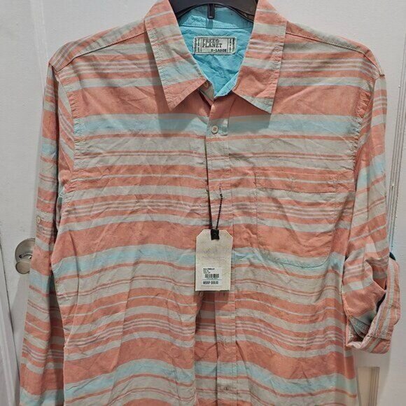 Free Planet Tops - NWT Free Planet Long Sleeve Casual Button Shirt - Size XL - Women's